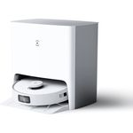 Ecovacs Deebot T10 Turbo Saugroboter mit Wischfunktion und Absaugstation, 150 min Akkubetrieb, 3000 Pa Saugleistung, weiß