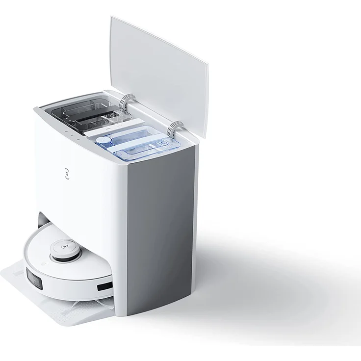 Ecovacs Deebot T10 Turbo Saugroboter mit Wischfunktion und Absaugstation, 150 min Akkubetrieb, 3000 Pa Saugleistung, weiß – Bild 2