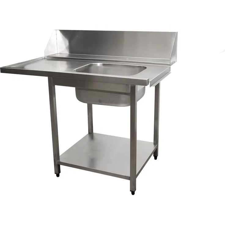 Saro Zulauftisch für Spülmaschine rechts, 1 Becken, 1200mm
