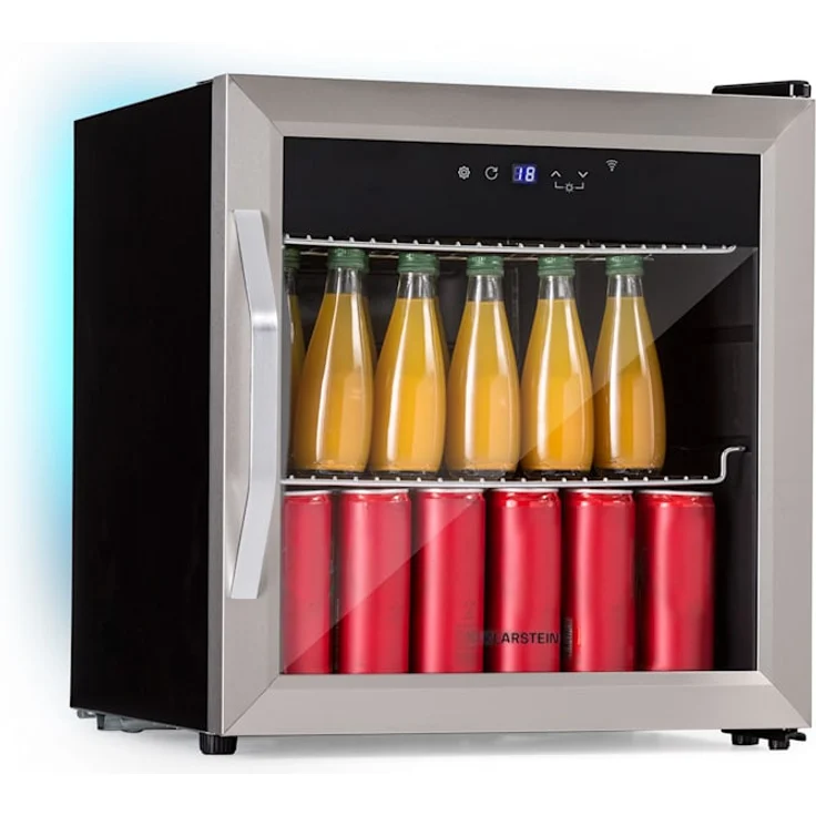 Klarstein Coachella 50 Weinkühlschrank, freistehend, edelstahl, Smart Connectivity, Hintergrundbeleuchtung, Energieklasse E – Bild 1