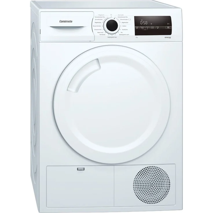 Constructa CWK3R203, Wärmepumpentrockner, A++, Fassungsvermögen 7 kg, Standgerät, Breite 59,8 cm, Frontlader, Easy Clean Filter – Bild 1