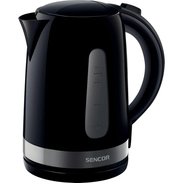 Sencor SWK1749BK Wasserkocher, 2200 Watt, 1,7 Liter, Wasserstandsanzeige, schwarz