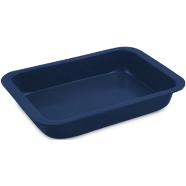 Zyliss E980190 Kuchenform Rechteckig Flache Oberfläche Blau Karbonstahl 300 mm