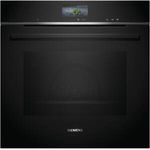 Siemens HS736G3B1 Dampfbackofen, Einbaugerät, Garraum 71 l, Breite 59,4 cm, groß (ab 65 l), schwarz