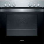 Constructa CX50EK03T Herdset, Einbauherd CH7M00452 + Glaskeramikkochfeld CM623052, Einbaugerät, Energieeffizienzklasse A, Garraum 71 l, Breite 59,4 cm, groß (ab 65 l), 4 Kochstellen, edelstahl, schwarz