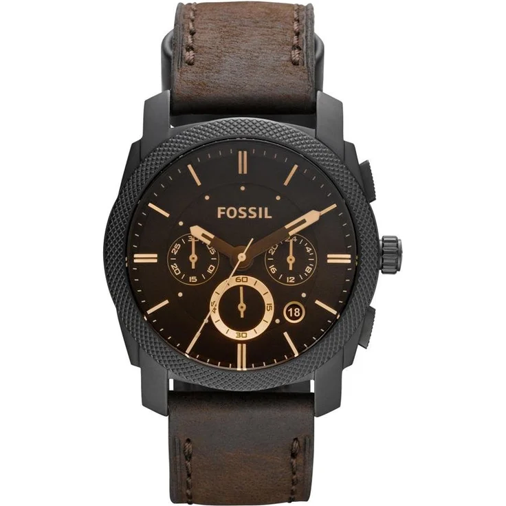 Fossil Herren Armbanduhr FS4656IE Chronograph Leder braun – Bild 1