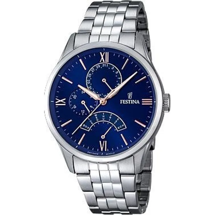 Festina Herrenarmbanduhr Edelstahl F16822/3 Retrograde Klassik 129