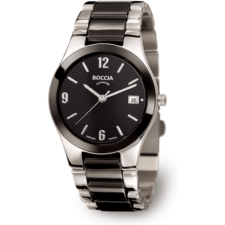 Boccia Damenarmbanduhr Titan mit Keramik 3189-02 139