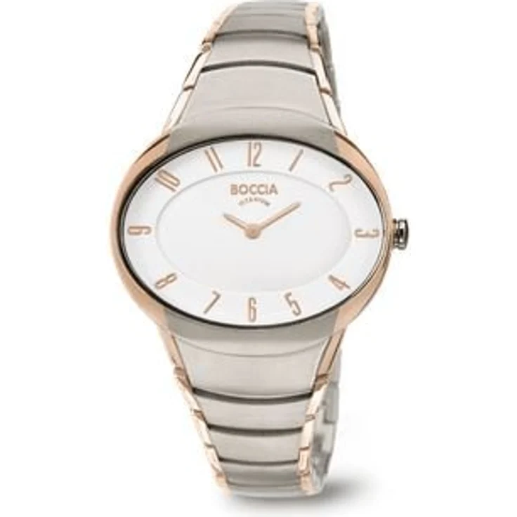 Boccia Damenarmbanduhr Titan 3165-12 teils rosé vergoldet 129