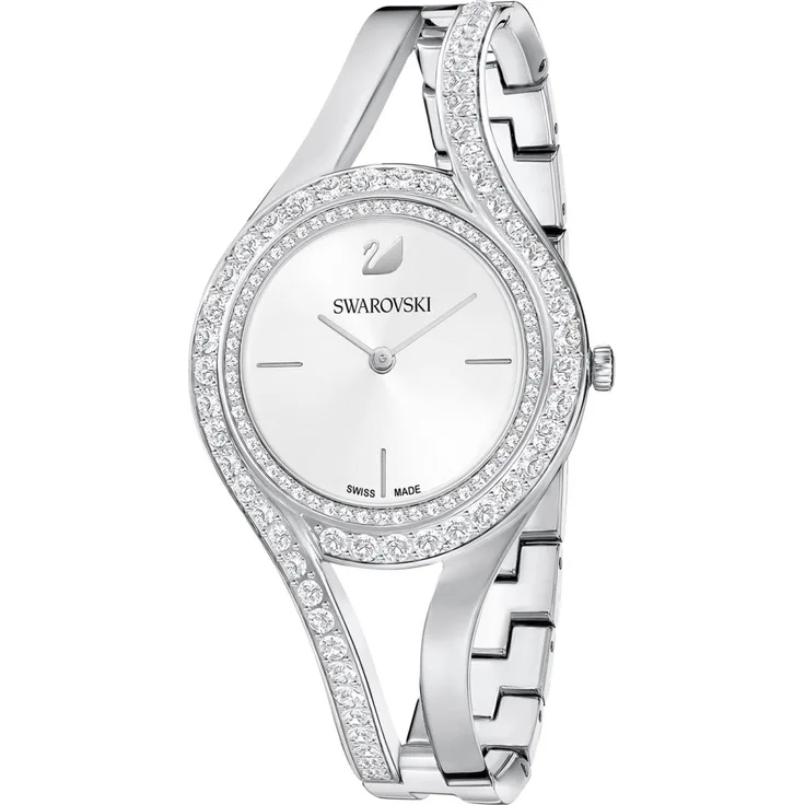 Swarovski Damen Uhr 5377545 Eternal, Metallarmband, weiss, silberfarben