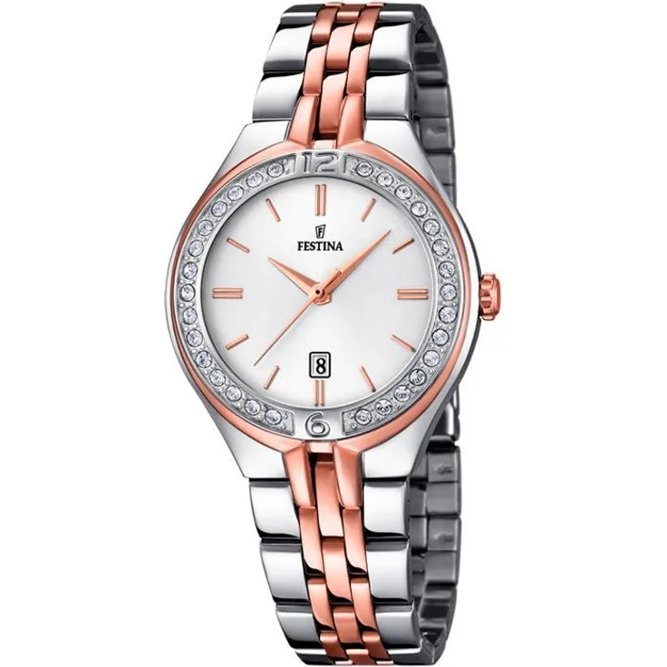 Festina Damenarmbanduhr Edelstahl Bicolor F16868/2 Mademoiselle Trend