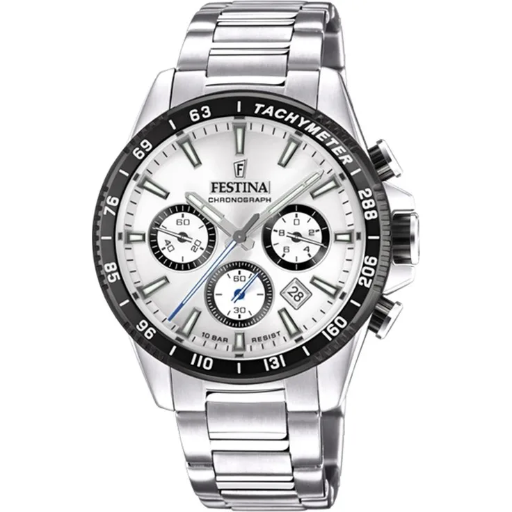 Festina Herren Uhr F20560/1 Chronograph Edelstahl