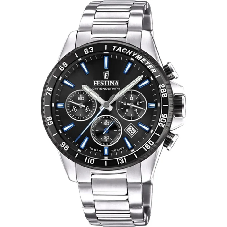 Festina Herren Uhr F20560/5 Chronograph Edelstahl