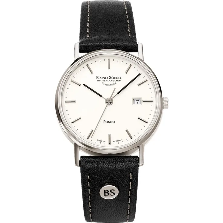 Bruno Söhnle Damen Uhr 17-13106-241 Rondo Leder schwarz