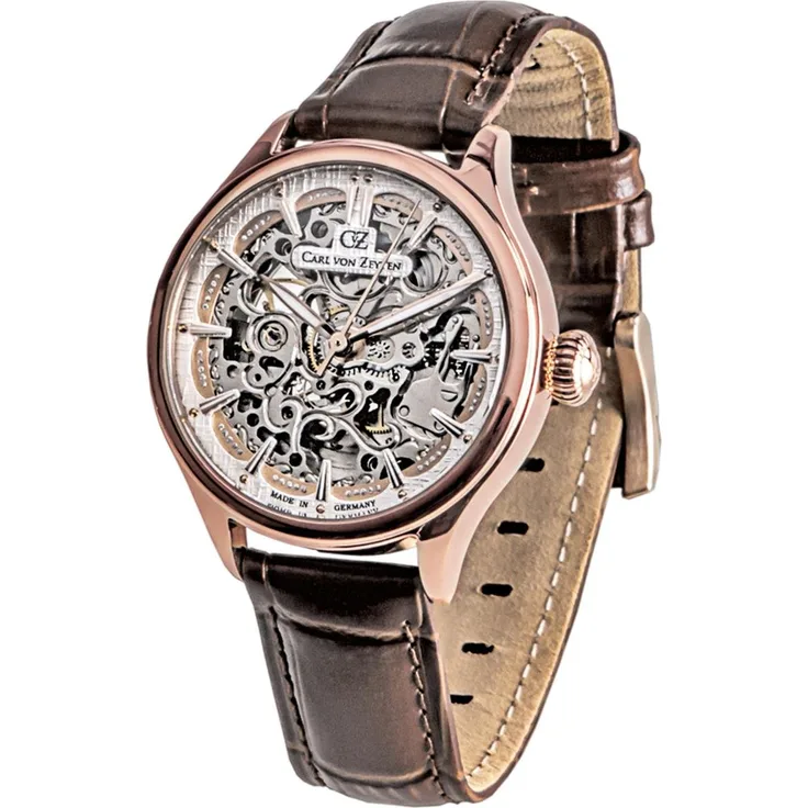 Carl von Zeyten Damen Uhr CVZ0072RWH Horbach Automatik rosé vergoldet