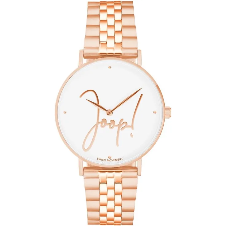 JOOP! Damen Armbanduhr 2028336 Edelstahl, rosé vergoldet
