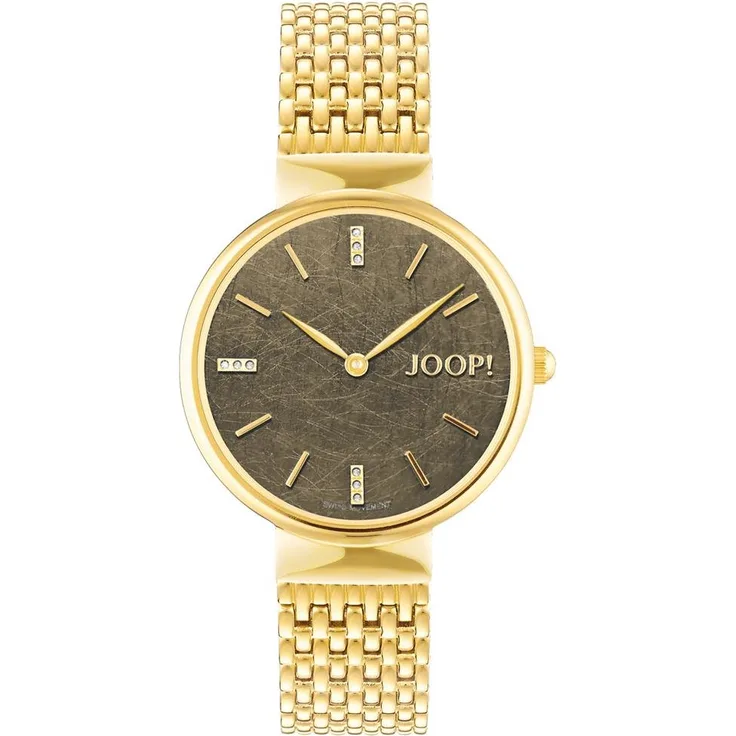 JOOP! Damen Armbanduhr 2027541 Edelstahl, vergoldet