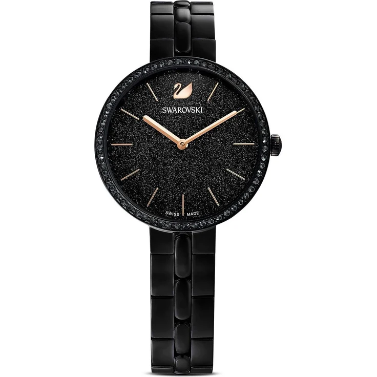 Swarovski Damen Uhr 5547646 Cosmopolitan, Metallarmband, schwarz, schwarzes PVD-Finish – Bild 1