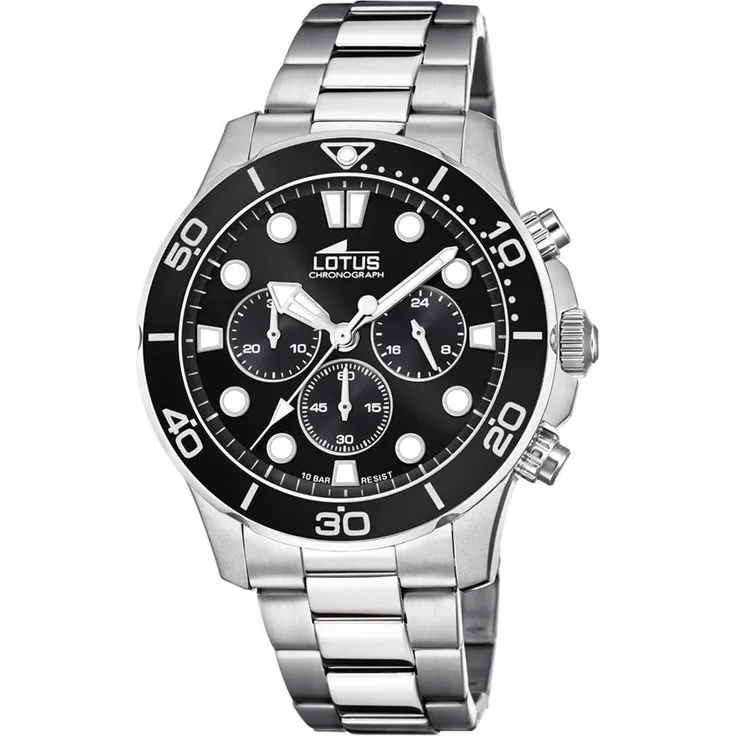 Lotus Herren Uhr 18756/3 Edelstahl Chronograph