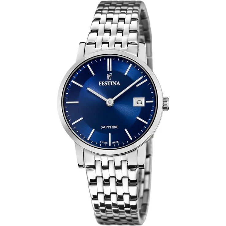 Festina Damen Uhr F20019/2 Swiss Made mit Datumsanzeige