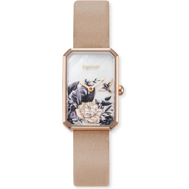Engelsrufer Damen Uhr ERWA-FLOWER1-LBR1-RR Leder Quarz