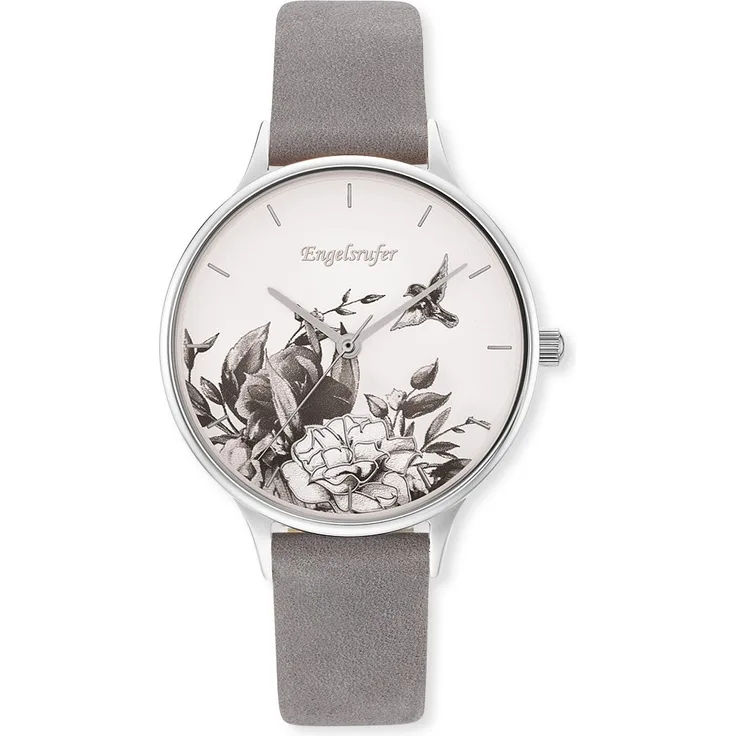 Engelsrufer Damen Uhr ERWA-FLOWER1-NGY1-MS Leder Quarz