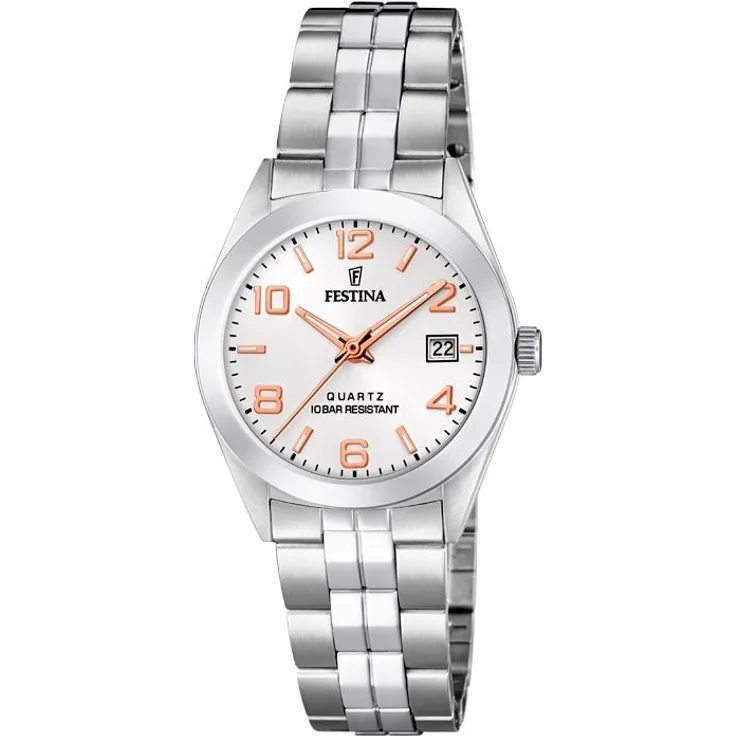Festina Uhr für Damen F20438/4 Edelstahl mit Datumsanzeige