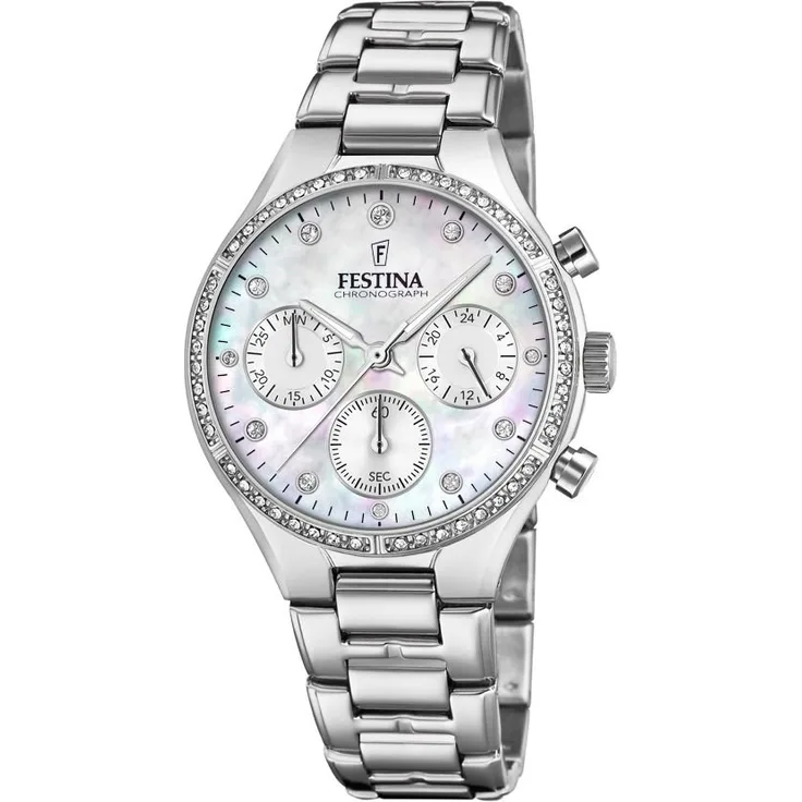 Festina Uhr für Damen F20401/1 perlmutt Chronograph