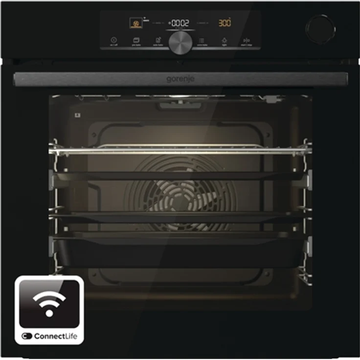 Gorenje BSA6747A04BGWI Backofen, Einbaugerät, Energieeffizienzklasse A+, Garraum 77 l, Breite 59,5 cm, groß (ab 65 l), schwarz