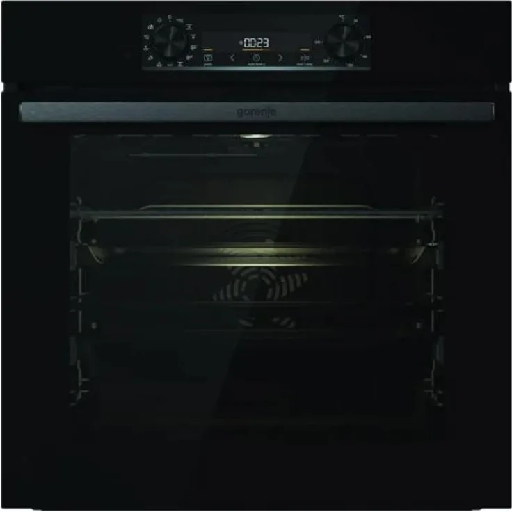 Gorenje BOS6737E20FBG Backofen, Einbaugerät, Energieeffizienzklasse A, Garraum 77 l, groß (ab 65 l), schwarz