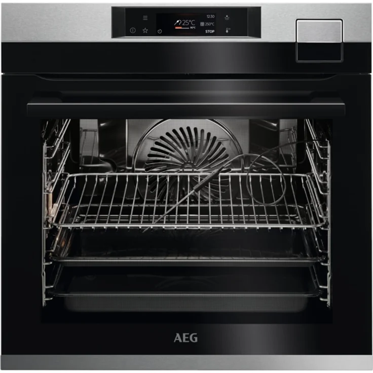 AEG BSE798M3V3 Backofen, Einbaugerät, Energieeffizienzklasse A++, Garraum 70 l, Breite 56 cm, groß (ab 65 l), edelstahl, schwarz – Bild 1