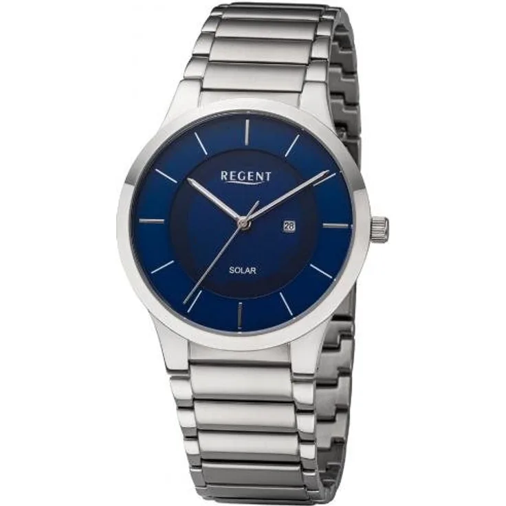 Regent Herren Solaruhr BA-724 Edelstahl