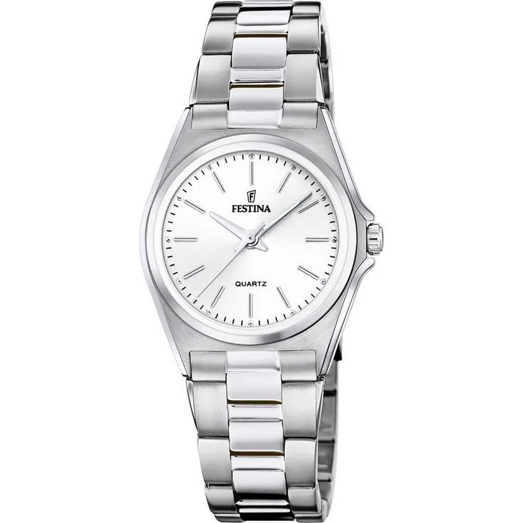 Festina Damen Uhr F20553/2 Edelstahl, lumineszierende Zeiger