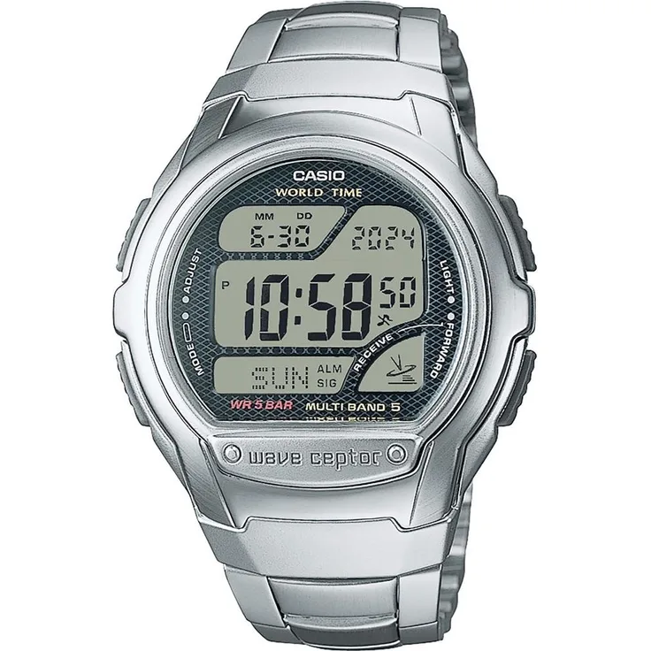 Casio Herrenuhr Digital WV-58RD-1AEF Edelstahl