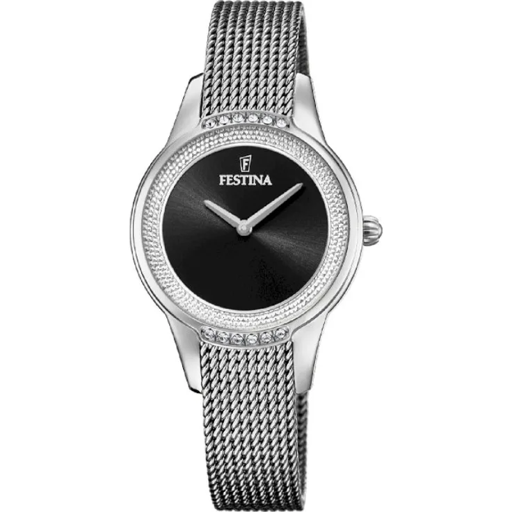 Festina Armbanduhr Damen F20494 3 Mademoiselle, Analoguhr, 25 mm, silber