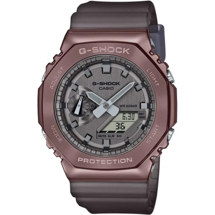 Casio Armbanduhr Herren Quarz G Shock GM 2100MF 5AER, Quarzuhr, braun