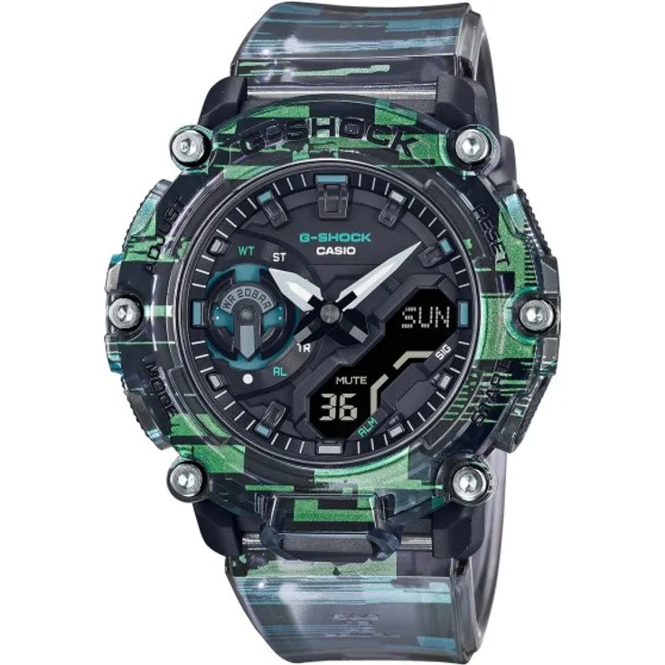 Casio Armbanduhr Herren Quarz G Shock GA 2200NN 1AER, Quarzuhr, mehrfarbig