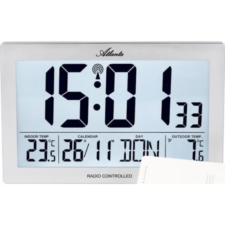 Atlanta digitale Funk Wanduhr 4509