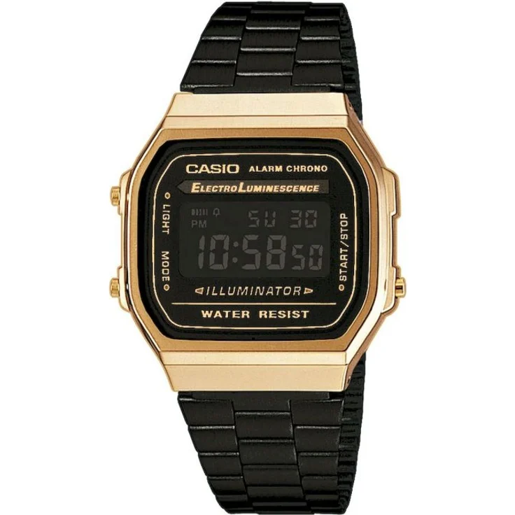 Casio Unisex Uhr Vintage A168WEGB-1BEF Edelstahl – Bild 1