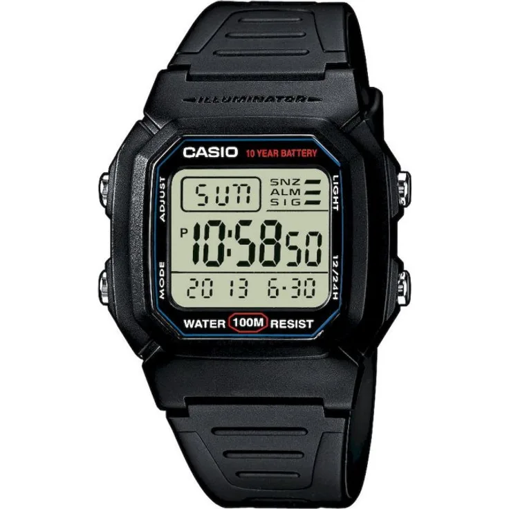 Casio Herrenchrono Casio Collection W 800H 1AVES, Quarzuhr, schwarz