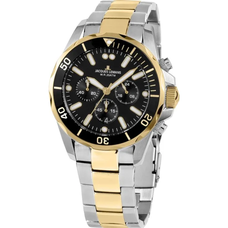 Jacques Lemans 1-2091I Liverpool Chronograph 44mm 20ATM