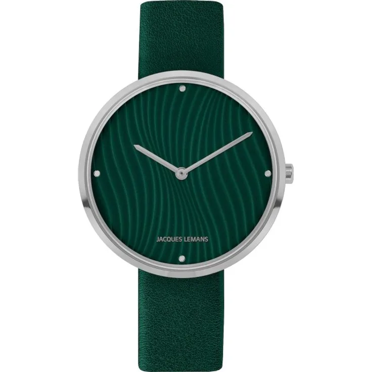 Jacques Lemans Armbanduhr Damen Design Collection 1 2093E, Quarzuhr, 36 mm, grün