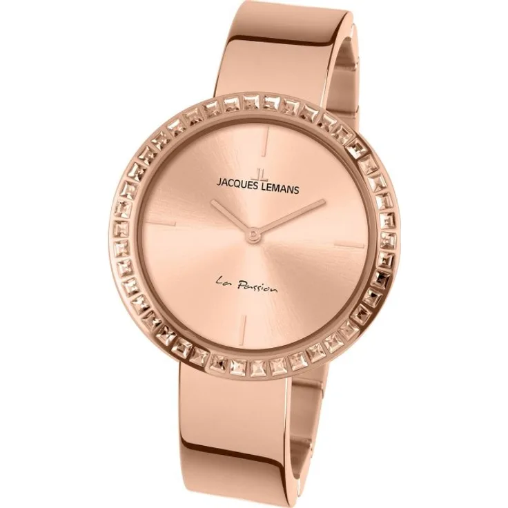 Jacques Lemans Armbanduhr Damen La Passion 1 2052B, Quarzuhr, 37 mm, roségold