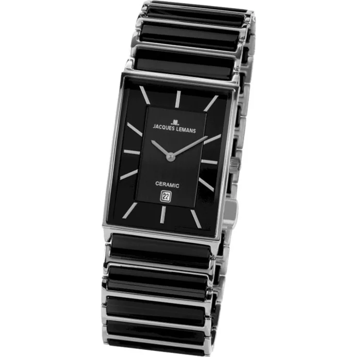 Jacques Lemans Herrenuhr York 1-1593.1A Edelstahl, Keramik - Preisvergleich