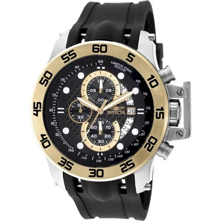 Invicta Armbanduhr Herren Chronograph I FORCE 19253, Analoguhr, 51 mm, schwarz