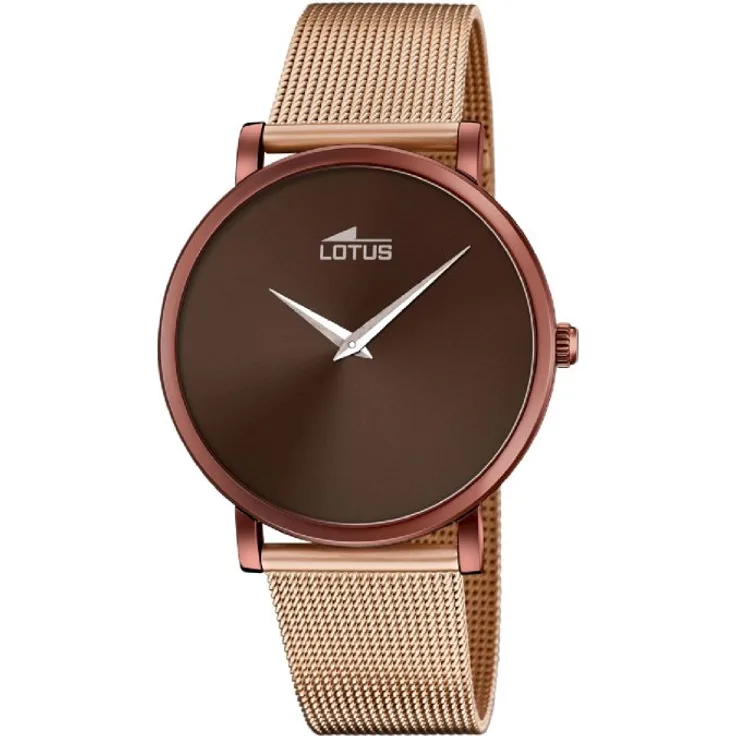 Lotus Armbanduhr Herren Chronograph 18774 1 Minimalist, Analoguhr, 35 mm, roségold