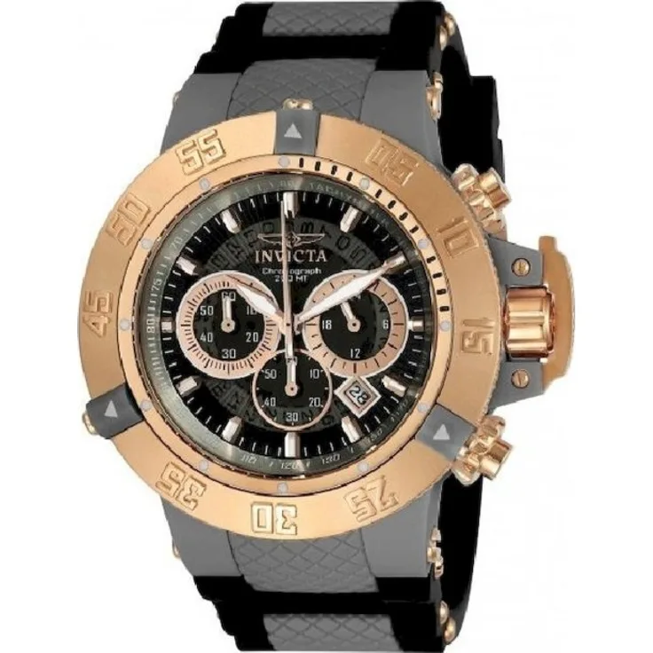 Invicta Armbanduhr Herren Chronograph 0932 SUBAQUA, Quarzuhr, 50 mm, mehrfarbig