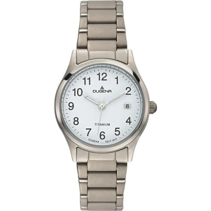 Dugena Armbanduhr Damen Basic 4460331, Quarzuhr, 26 mm, silber