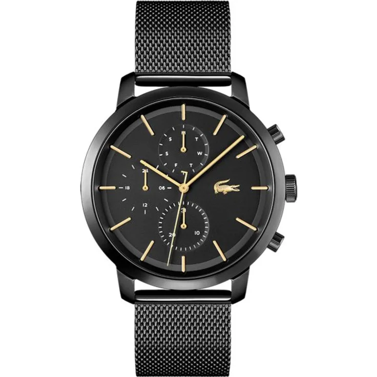 Lacoste Armbanduhr Herren Quarz Lifestyle 2011194, Quarzuhr, 44 mm, schwarz