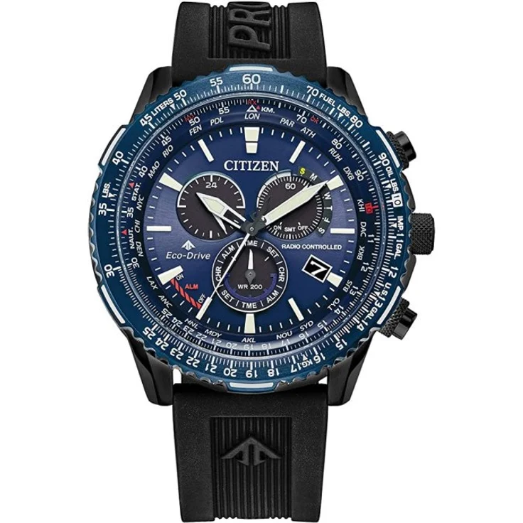 Citizen Armbanduhr Herren Funk Promaster Air Eco Drive CB5006 02L, Solaruhr, 46 mm, schwarz – Bild 1